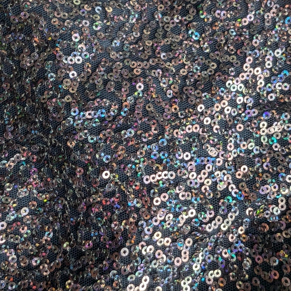 ASOS stunning midnight navy oasis sequin dress size S - Picture 10 of 12